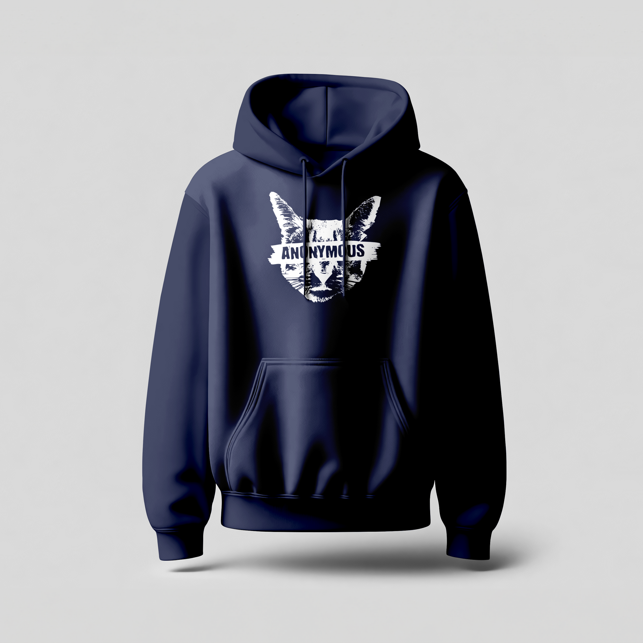 Anonymous // Heavyweight Hoodie // Navy Blue