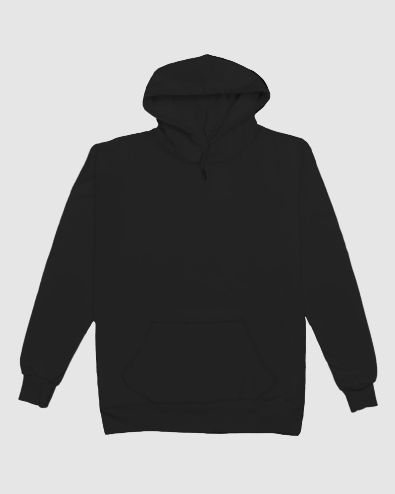 Solid Black Comfort Hoodie