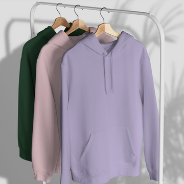 COMBO of 3 Heavyweight Hoodies // Lavender, Pink & Green