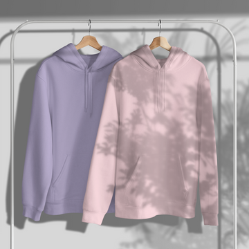 COMBO of 2 Heavyweight Hoodies // Pink-Lavender