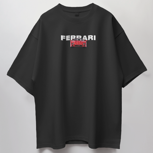 Ferrari F40 // Oversized Fit Graphic Tee // Black