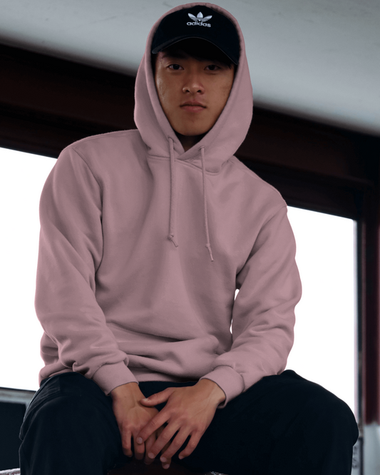 Solid Pink Comfort Hoodie