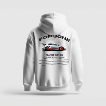 Porsche // Heavyweight Hoodie // White