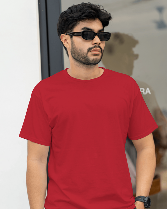 Liberty Red // Relaxed Fit Essential Tee