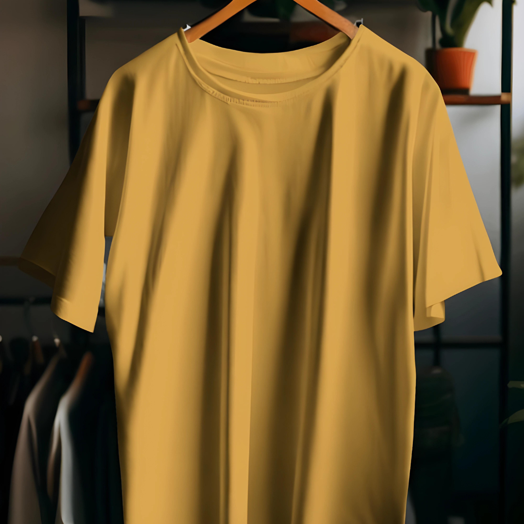 Mustard Yellow // Relaxed Fit Essential Tee