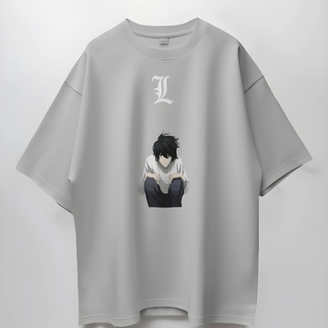 Death Note Collection "03" // Relaxed Fit Graphic Tee // Grey