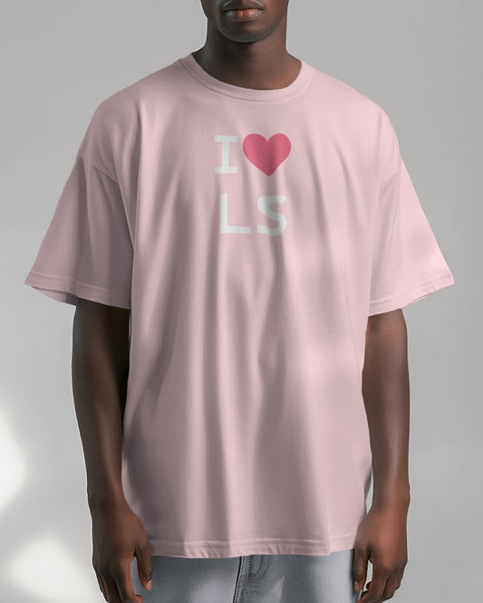 GTA COLLECTION "I <3 Los Santos" // Oversized Graphic Tee // Pink