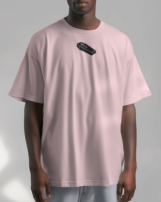 Coffin // Oversized Fit Graphic Tee // Pink