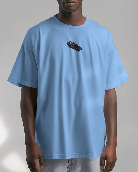 Coffin // Oversized Fit Graphic Tee // Blue