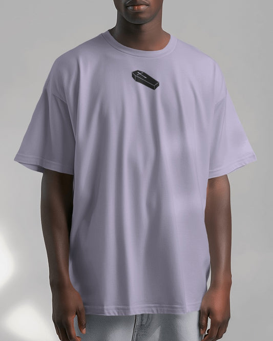 Coffin // Oversized Fit Graphic Tee // Lavender