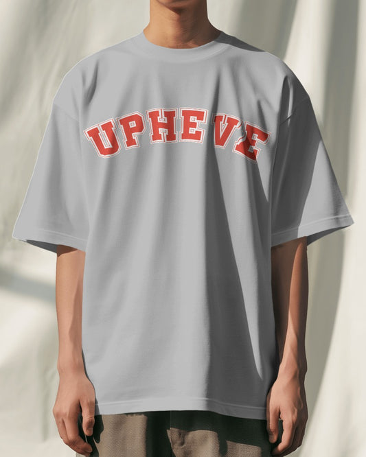 Upheve Classics 04 // Relaxed Fit Graphic Tee // Grey