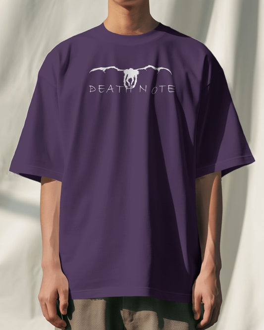 Death Note Collection "04" // Relaxed Fit Graphic Tee // Purple