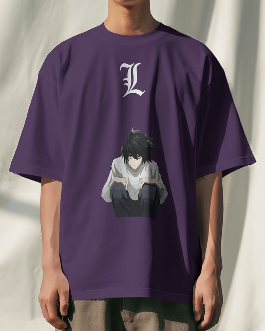 Death Note Collection "03" // Relaxed Fit Graphic Tee // Purple