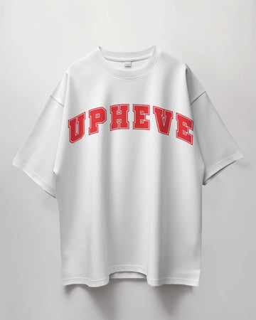 Upheve Classics 02 // Relaxed Fit Graphic Tee // White