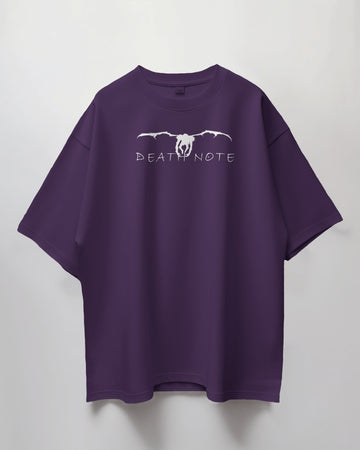 Death Note Collection "04" // Relaxed Fit Graphic Tee // Purple