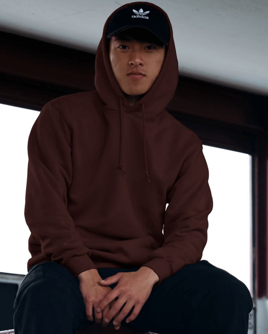 Solid Maroon Comfort Hoodie