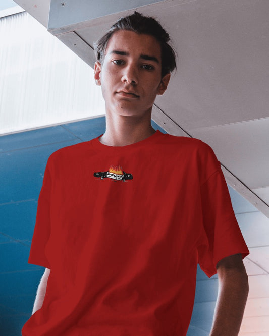 GTA Collection "Rebel" // Oversized Graphic Tee // Red