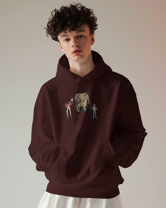 Astro // Oversized Hoodie // Maroon