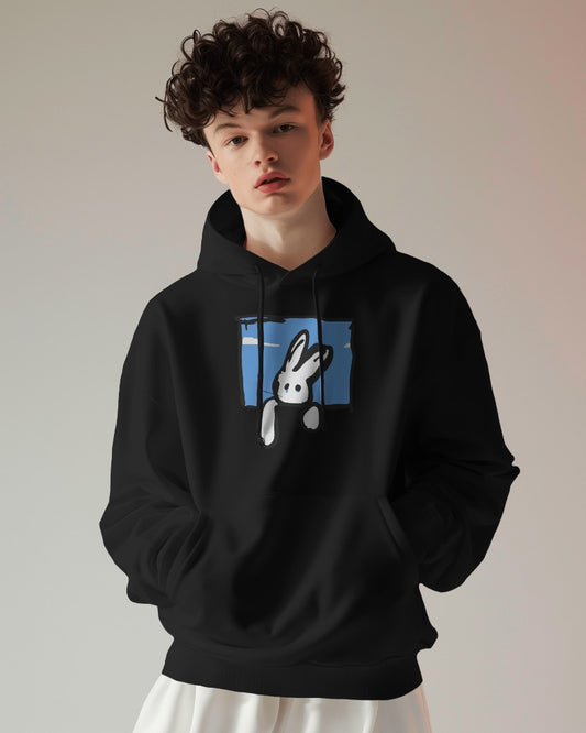 Wndw // Oversized Hoodie // Black