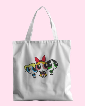 The Powerpuff Girls Tote Bag with Zipper