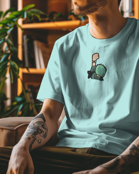 One Piece Collection "01" // Relaxed Fit Graphic Tee // Mint