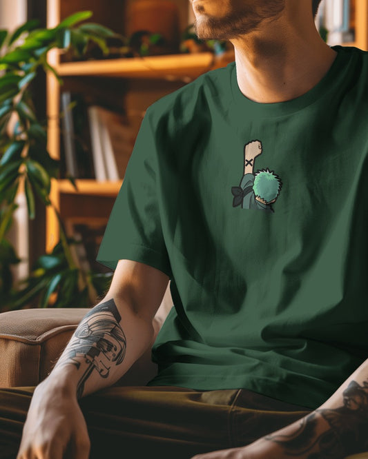 One Piece Collection "01" // Relaxed Fit Graphic Tee // Green