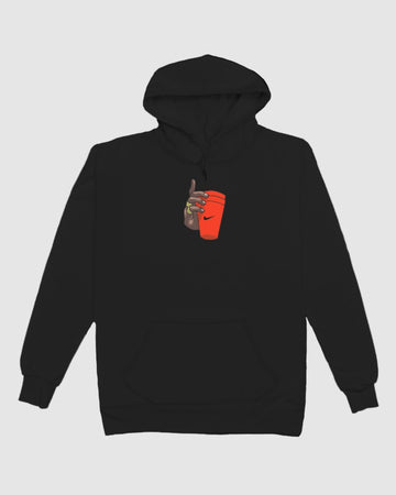 Wat Up // Oversized Hoodie // Black