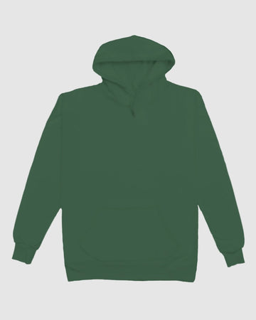 Solid Bottle-Green Comfort Hoodie