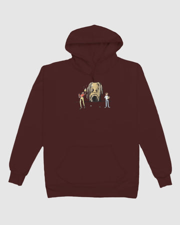 Astro // Oversized Hoodie // Maroon