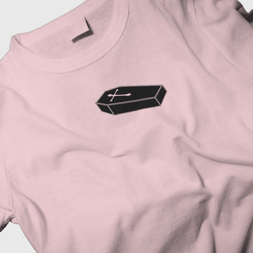 Coffin // Oversized Fit Graphic Tee // Pink