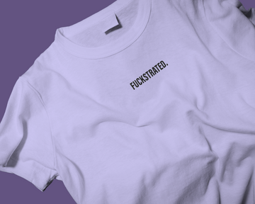 PRINTED GRAPHIC TEE IN LAVENDER // FXTRATED